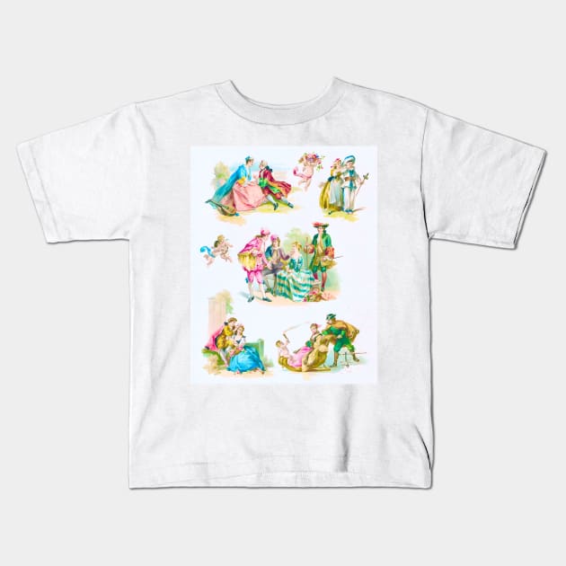 French country scene Kids T-Shirt by SophieClimaArt